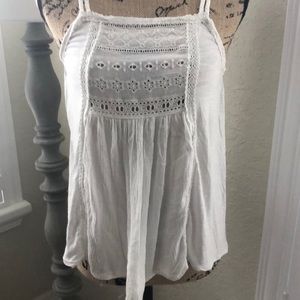 American eagle outfitters white tank top small